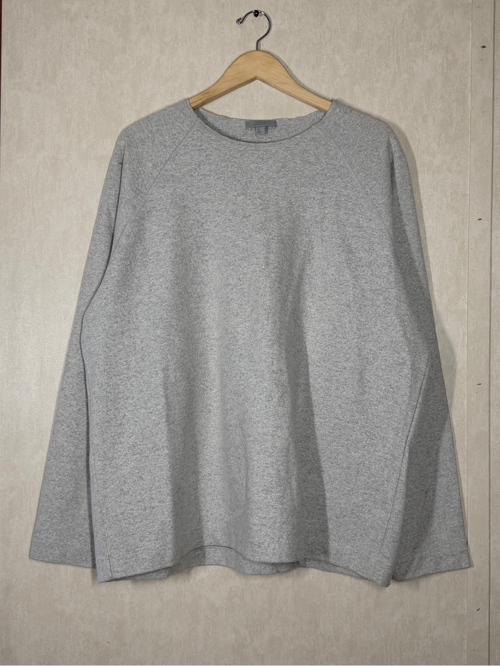 COS Women’s Wool Blend Longsleeve Relaxed Knit Sweater in Gray XL